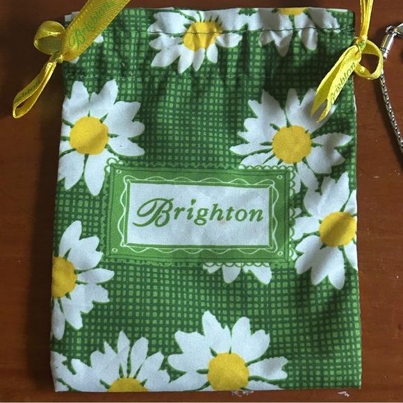 Brighton Square Pendant with Silver Hearts Necklace comes with Cloth Bag Retired - Picture 5 of 12